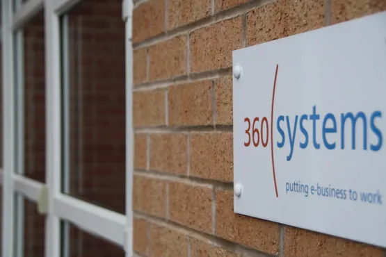 360 Systems sign outside the front door