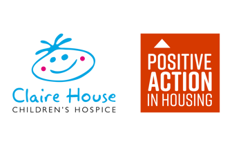 Claire House and PAIH logos